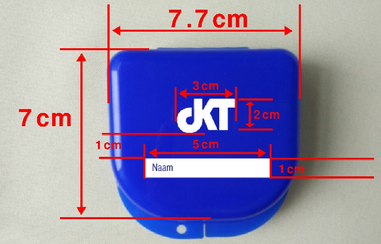 DKT-BD003-1 Stevige Bewaardoos in ear telefoon