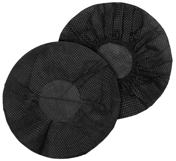 Hygienehoesje Beschermhoesje oorkap koptelefoon geluidsafschermer zwart 13cm