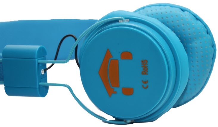 DKT Eduline BL Hoofdtelefoon blauw opvouwbaar met zachte oorschelpen DKT-KT898BL -7