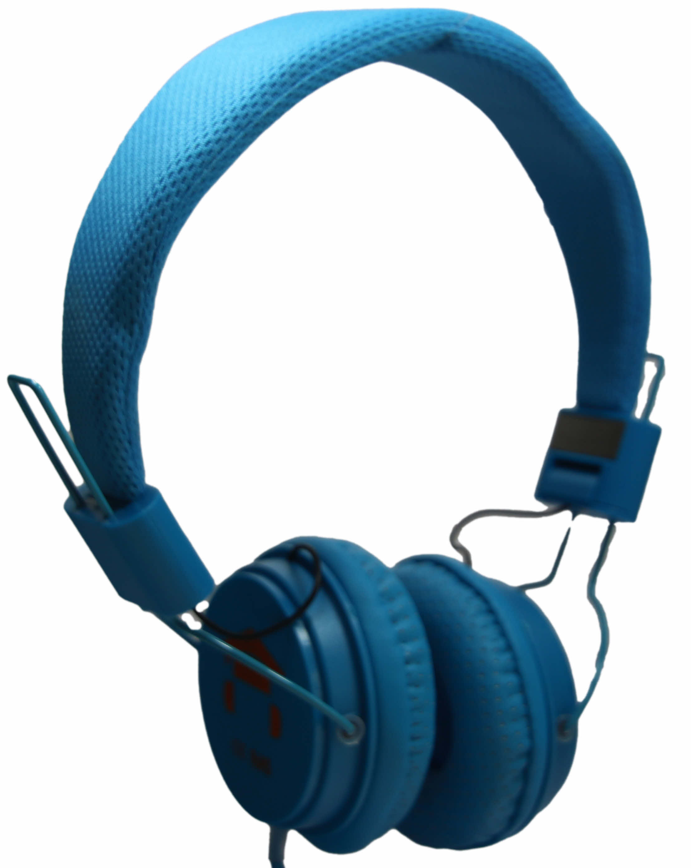 Eduline BL Hoofdtelefoon blauw opvouwbaar met zachte oorschelpen.